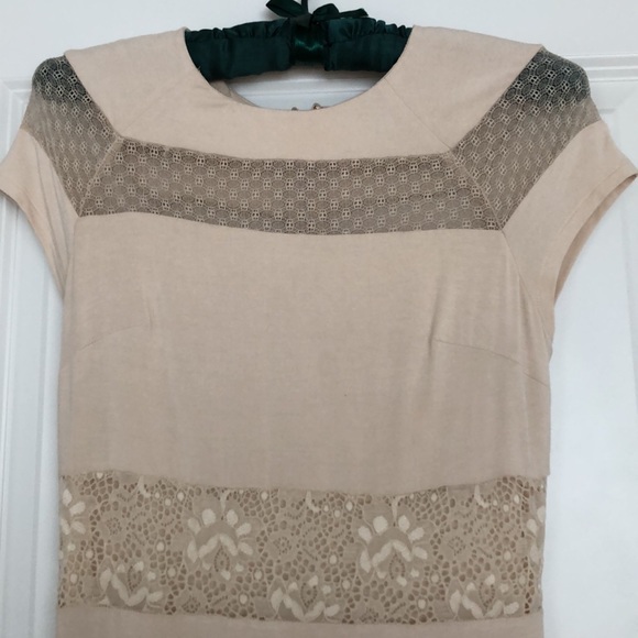 Bebe midi cream lace dress - Picture 2 of 4